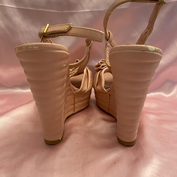 NWOT SIZE 8.5 PINK 2LIPSTOO PLATFORM SANDALS - Picture 2 of 12